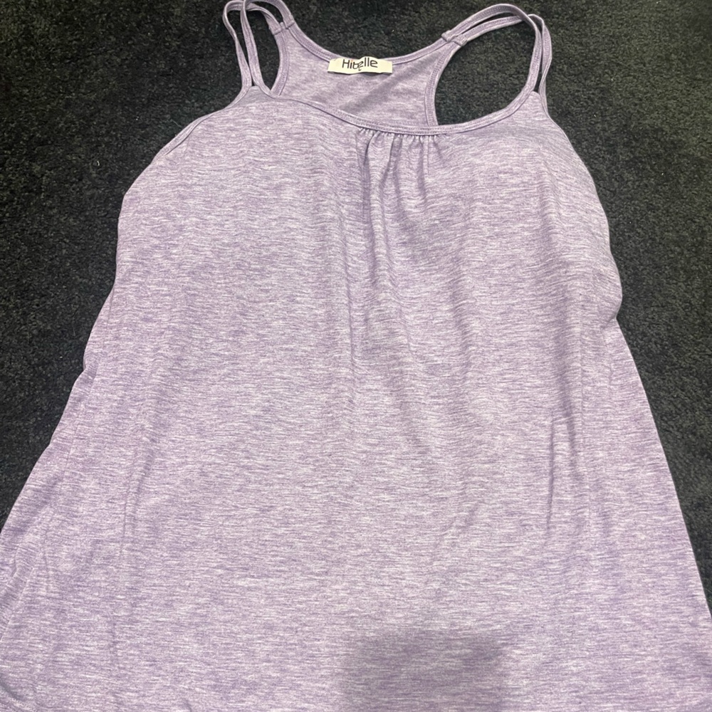 Purple work out bra Tank Top